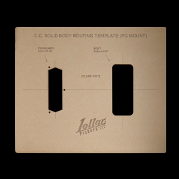 Charlie Christian - Pickguard Mount Routing Template